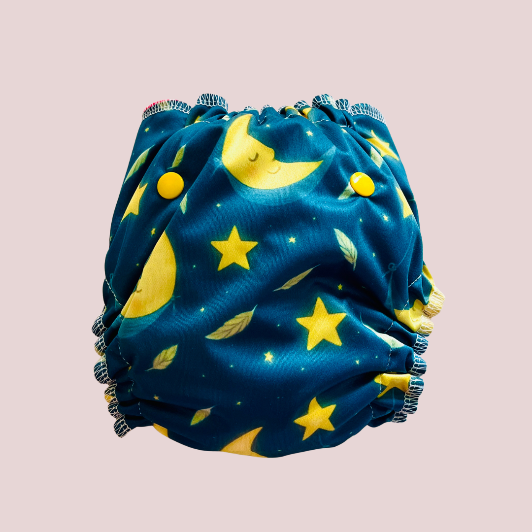 DREAM CLOTH DIAPER- Moon and Fruit