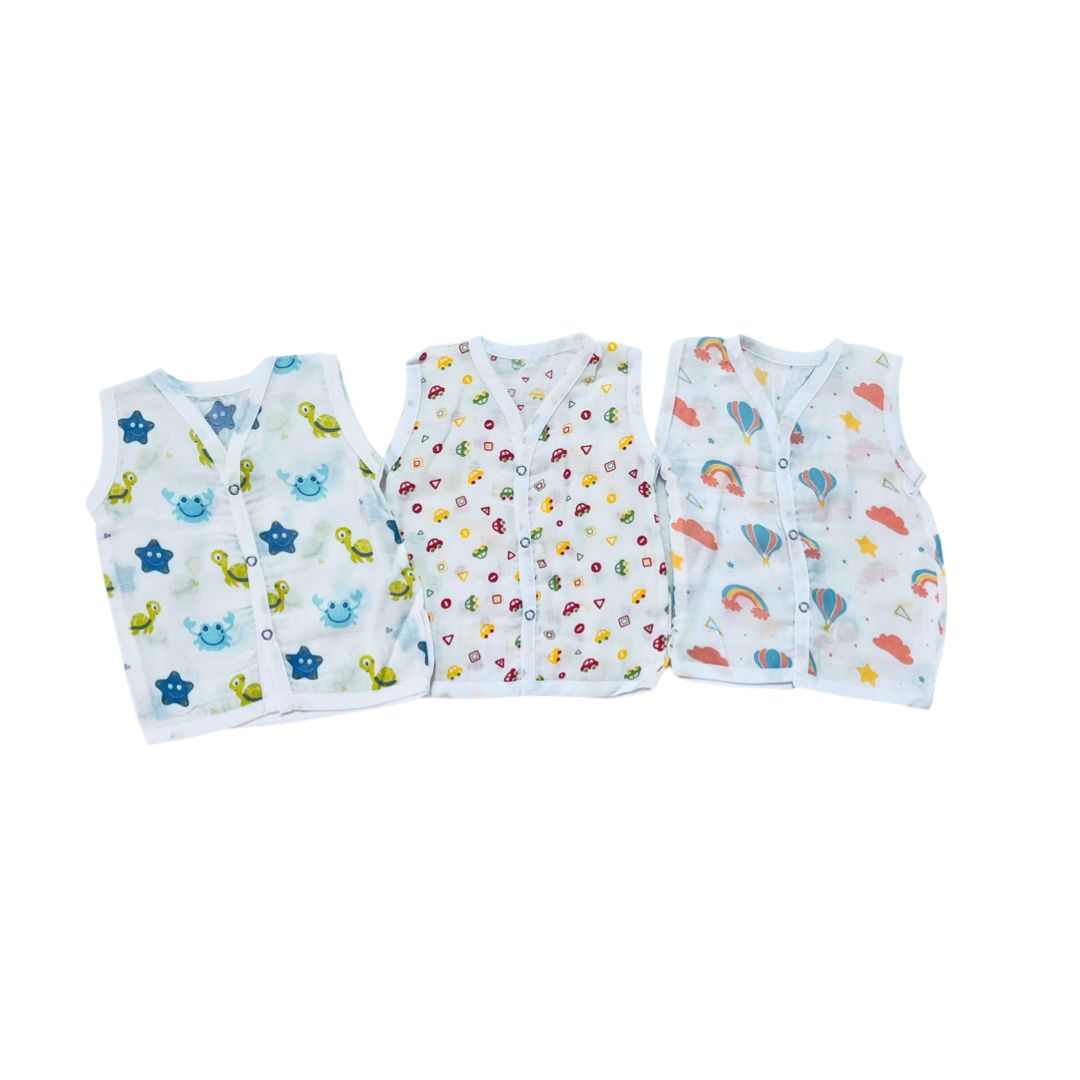 Organic Muslin Tops 0-3 Months