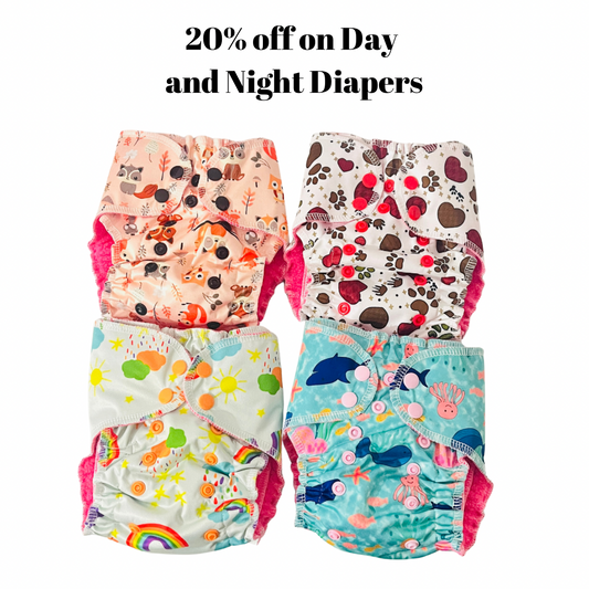 20% Discount on Day & Night DREAM Cloth Diaper