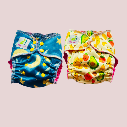 DREAM CLOTH DIAPER- Moon and Fruit