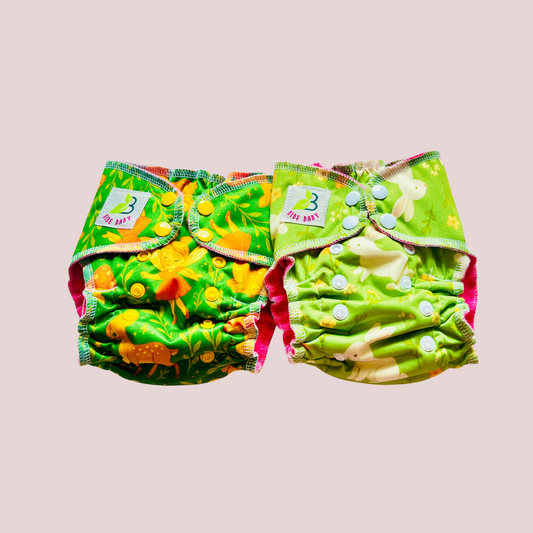 DREAM CLOTH  DIAPER-Deer & Bunny