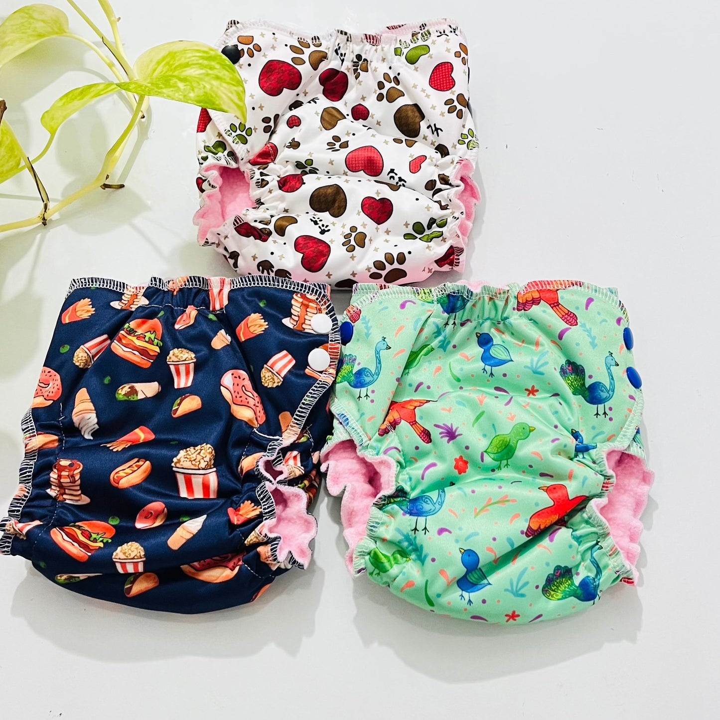 Mini Diapers COMBO OF 3 -10% OFF Random Prints