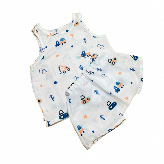 Breezies- Organic Muslin Crane