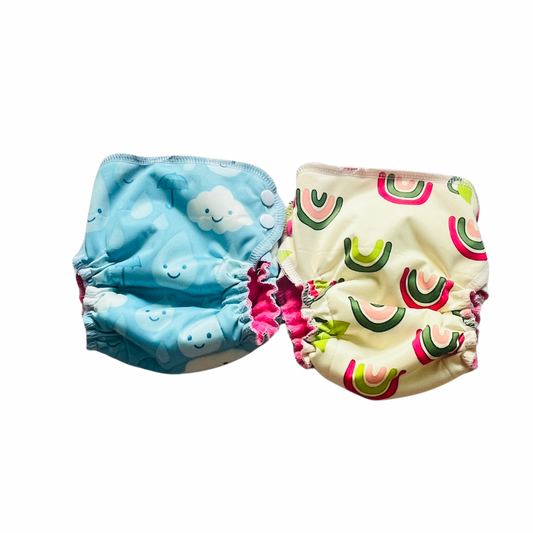 Mini Diaper -Pack of Moon and Rainbow